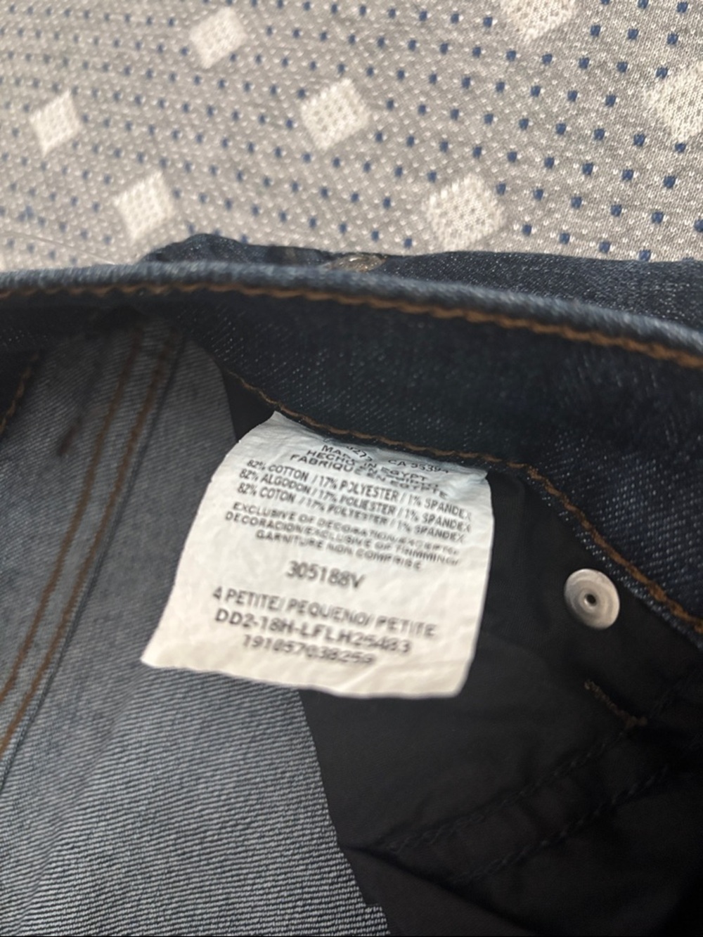 Lee Straight Leg Jeans in Dark Blue Denim